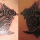 Letter of Marque artwork made into a tattoo.
Location - Back of neck
Time : 1hr 15 minutes
Tattoo Artist - Aimee Larkin - Electric City Tattoo Gallery - Scranton, PA USA